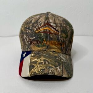 Real Tree Texas Flag Camouflage Tecta America Hat Adjustable Hunting Outdoors OS
